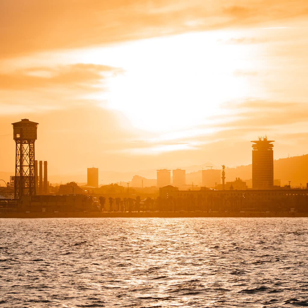 Barcelona Boat Party Sunset