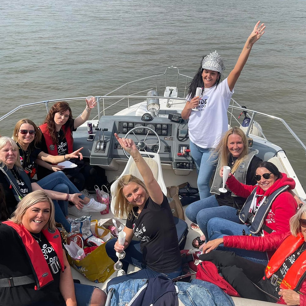 Liverpool Hen parties on a boat