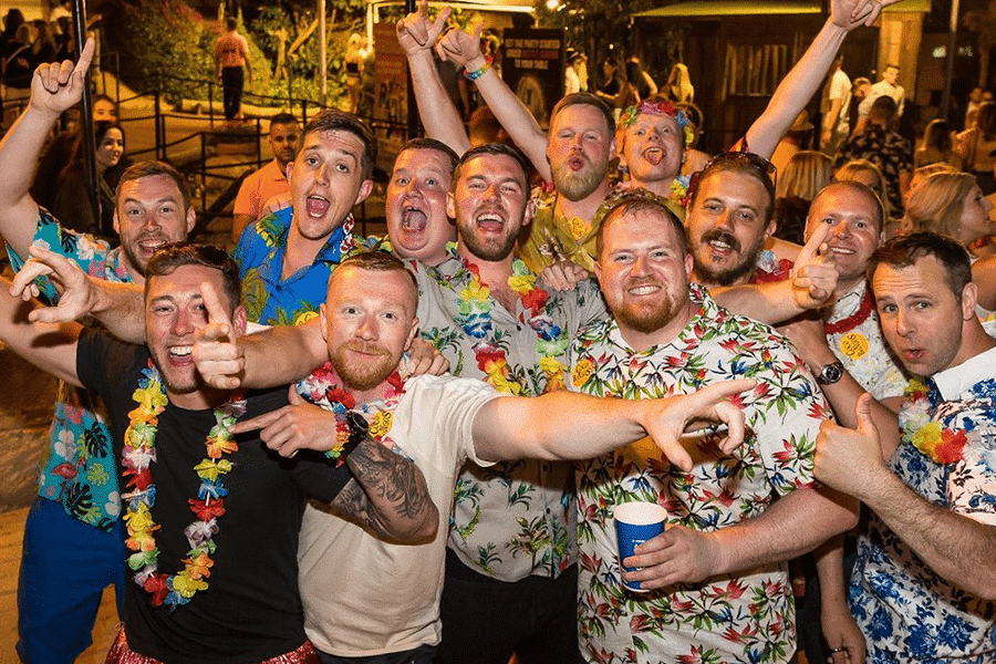Stag party in Magaluf
