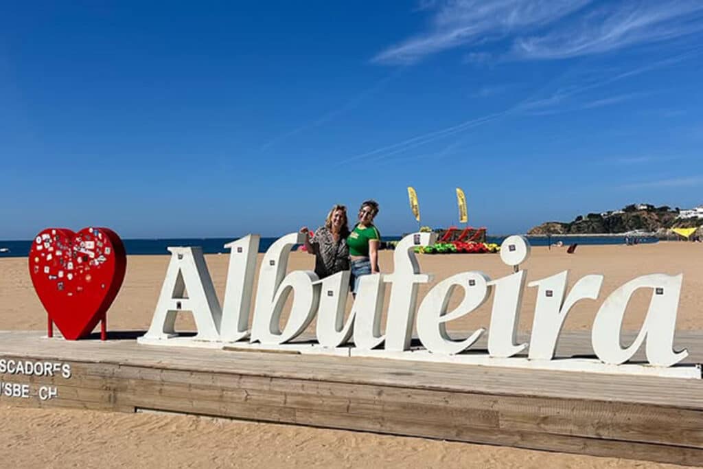 Albufeira Beach Sign